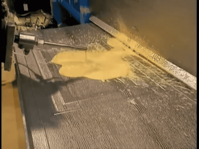 An In-Depth Look at How Garage Doors Are Made 6 Polyurethane expanding inside panel creating a rigid core